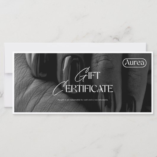 Modern Photo Beaty Salon Grift Card (Voorkant)