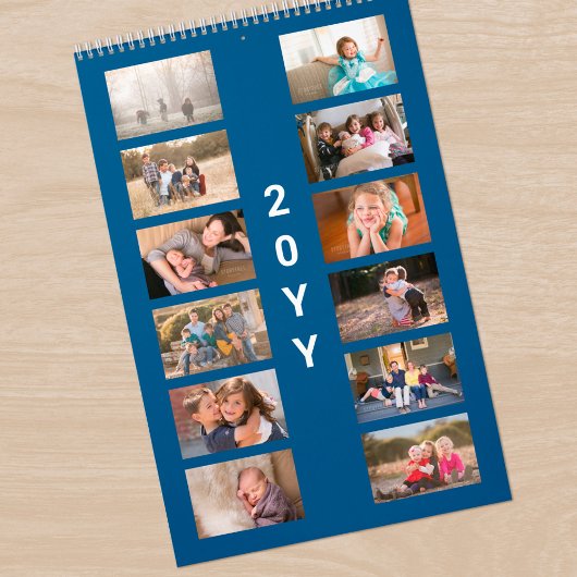 Modern Photo Blue Cover Kalender