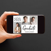 Modern Photo Bold Script Class of 2025 Afstuderen Aankondiging