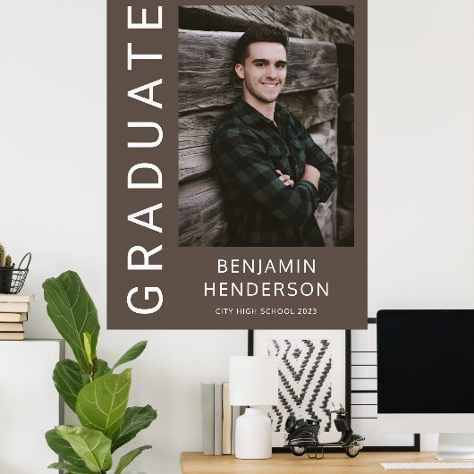 Modern Photo Boy 2023 Afstuderen Poster (Thuiskantoor)