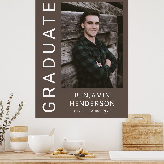 Modern Photo Boy 2023 Afstuderen Poster (Keuken)