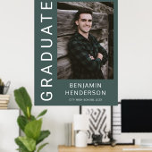 Modern Photo Boy Afstuderen Poster (Thuiskantoor)