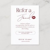 Modern Photo Business Referral Card (Achterkant)