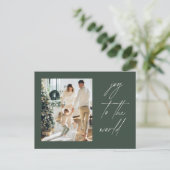 Modern Photo Christmas Briefkaart (Staand voorkant)