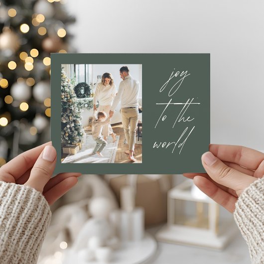Modern Photo Christmas Briefkaart