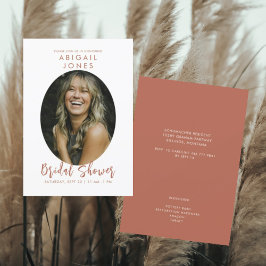 Modern Photo Cinnamon Vrijgezellenfeest Kaart