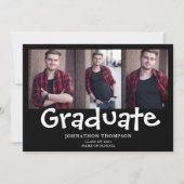 Modern Photo Collage Afstuderen Aankondiging (Voorkant)