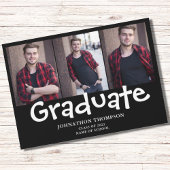 Modern Photo Collage Afstuderen Aankondiging