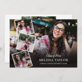 Modern Photo Collage Afstuderen Aankondiging (Voorkant / Achterkant)