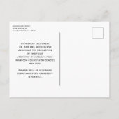 Modern Photo Collage Afstuderen Aankondigingskaart (Achterkant)