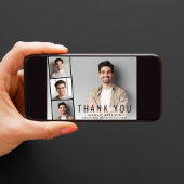 Modern Photo Collage Afstuderen Bedankkaart