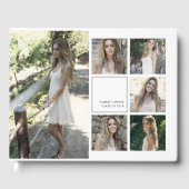 Modern Photo Collage Afstuderen Gastenboek (Voorkant)