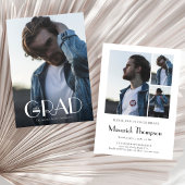 Modern Photo Collage Afstuderen Kaart