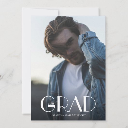 Modern Photo Collage Afstuderen Kaart (Voorkant)