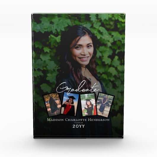 Modern Photo Collage Afstuderen Photo Block Fotoblokken (Voorkant)