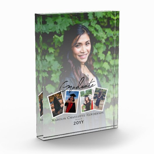 Modern Photo Collage Afstuderen | Wit Fotoblokken (Links)