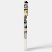 Modern Photo Collage Beige Initiaal Monogram Case-Mate iPhone Case (Achterkant / Rechts)