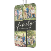 Modern Photo Collage Family Script Custom Luchtverfrisser (Links)