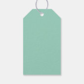 Modern Photo Collage Gift Label met "Daddy" Tekst Cadeaulabel (Achterkant)