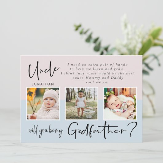 Modern Photo Collage Godfather-voorstel (Staand voorkant)