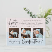 Modern Photo Collage Godmoeder-voorstel (Staand voorkant)