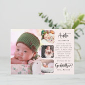 Modern Photo Collage Godmoeder-voorstel (Staand voorkant)