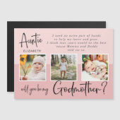 Modern Photo Collage Godmoeder-voorstel (Voorkant / Achterkant)