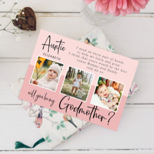 Modern Photo Collage Godmoeder-voorstel