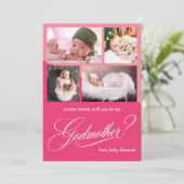 Modern Photo Collage Godmoeder-voorstel (Staand voorkant)