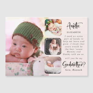 Modern Photo Collage Godmoeder-voorstel