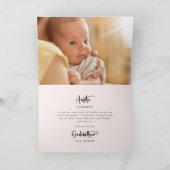 Modern Photo Collage Godmoeder-voorstel Kaart (Binnen)