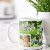 Modern Photo Collage Greenery Merry Christmas Grote Koffiekop