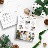 Modern Photo Collage Holiday Briefkaart