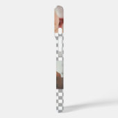 Modern Photo Collage Monogram Checkerboard Case-Mate iPhone Case (Achterkant / Links)