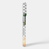 Modern Photo Collage Monogram Checkerboard Case-Mate iPhone Case (Achterkant / Rechts)