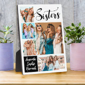 Modern Photo Collage Sisters Fotoplaat