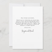 Modern Photo Collage Wedding Bedankkaart (Achterkant)