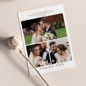 Modern Photo Collage Wedding Bedankkaart