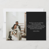 Modern Photo Collage Wedding Bedankt (Achterkant)