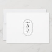 Modern Photo Collage Wedding Kaart (Achterkant)