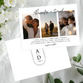 Modern Photo Collage Wedding Kaart