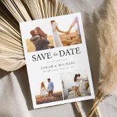 Modern Photo Collage Wedding Save The Date