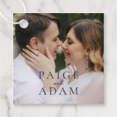 Modern Photo Editorial Wedding Bedankjes Labels (Voorkant)