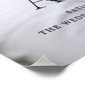 Modern Photo Editorial Wedding Welcome Sign Poster (Hoek)