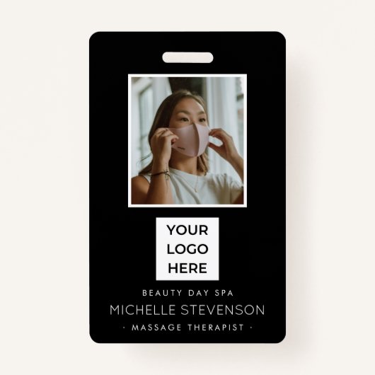 Modern Photo Employee Black Badge (Voorkant)