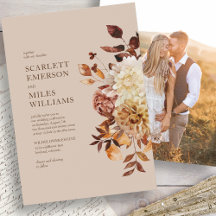 Modern Photo Fall Wedding