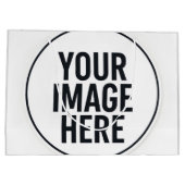 Modern Photo Frame Paper Shopping Bag Groot Cadeauzakje (Achterkant)