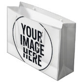 Modern Photo Frame Paper Shopping Bag Groot Cadeauzakje (Voorkant Gekanteld)