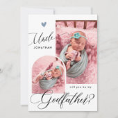 Modern Photo Godfather-voorstel Kaart (Voorkant)