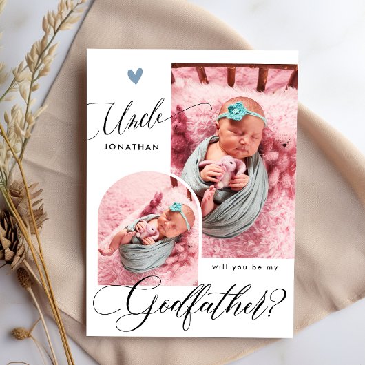 Modern Photo Godfather-voorstel Kaart